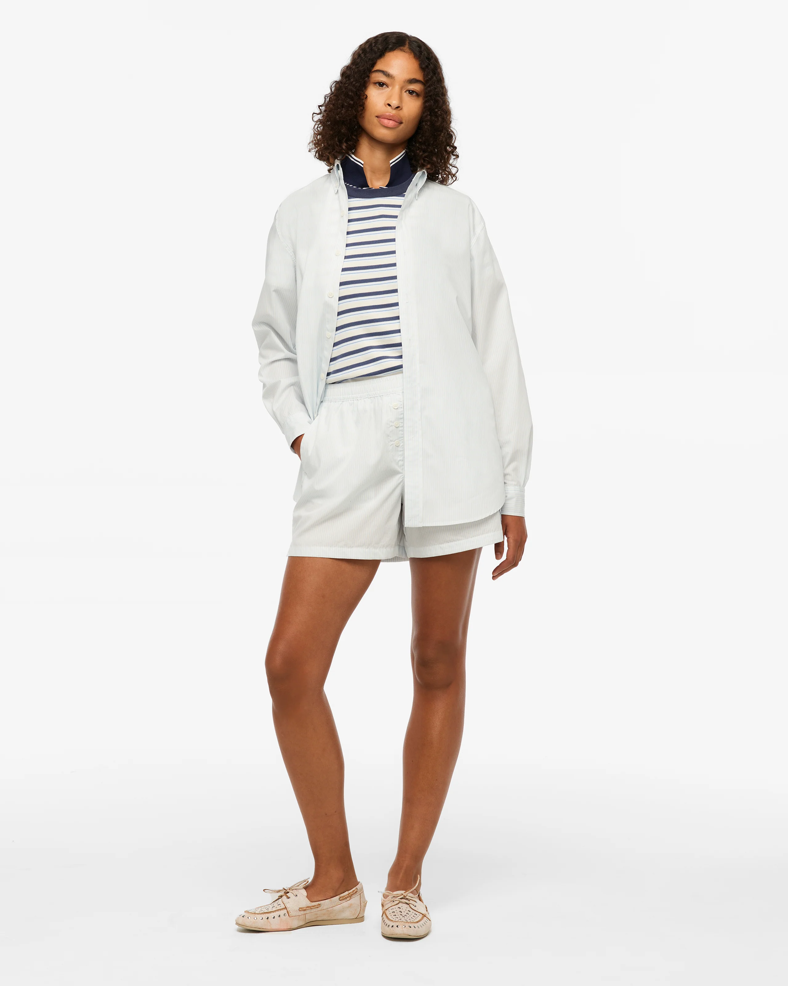 1989 (Taylor’s Version) Seagull Blue Stripe Poplin Shirt - Image 5