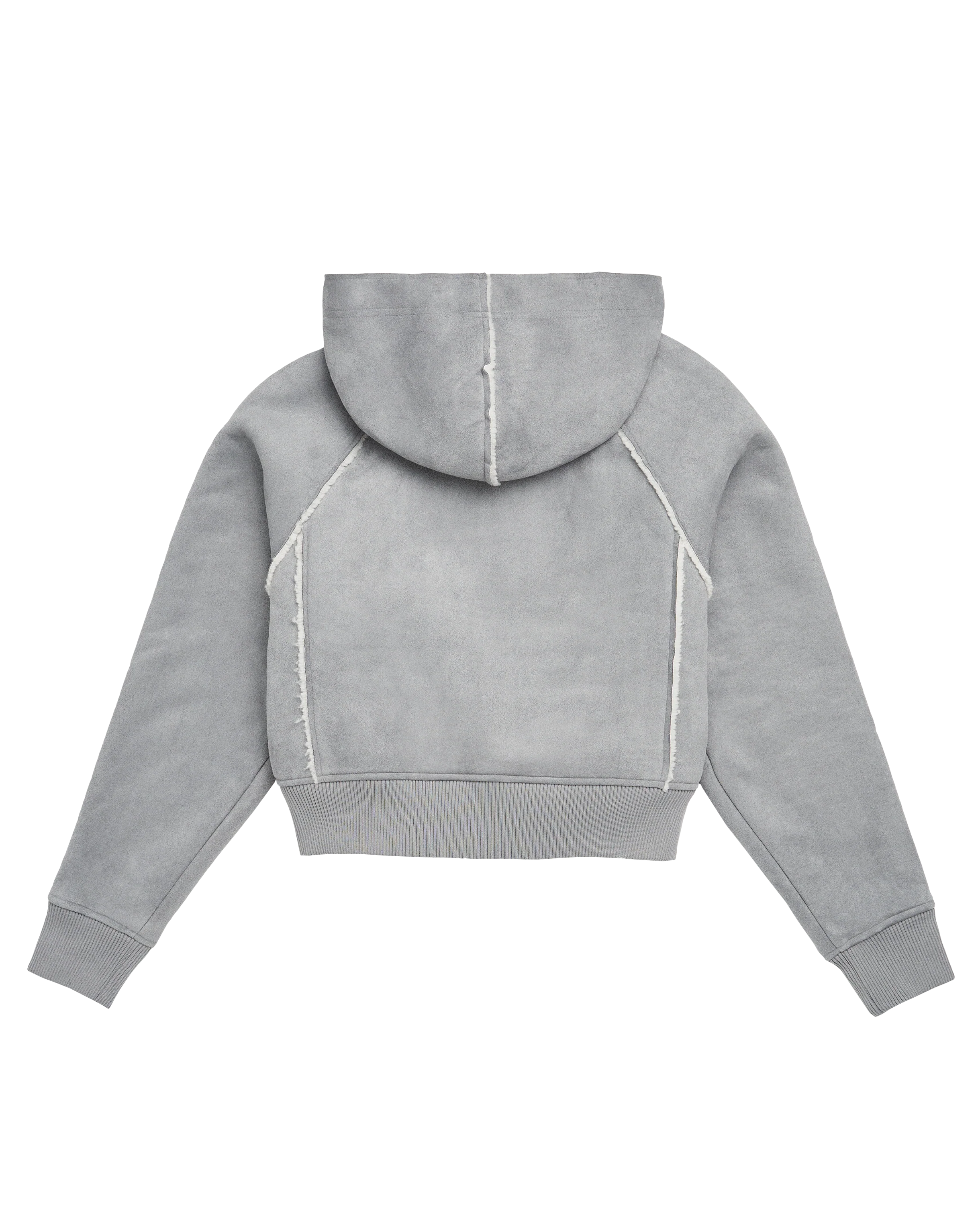 Folklore Album Gray Faux Shearling Jacket - Image 3