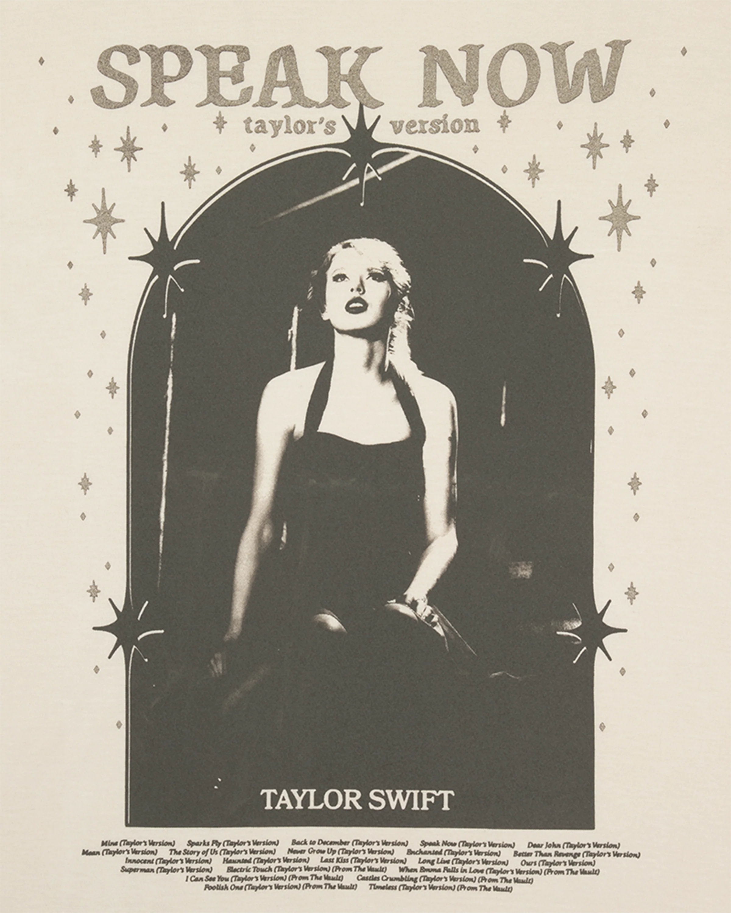 Speak Now (Taylor's Version) Tracklist Taupe T-Shirt - Image 3