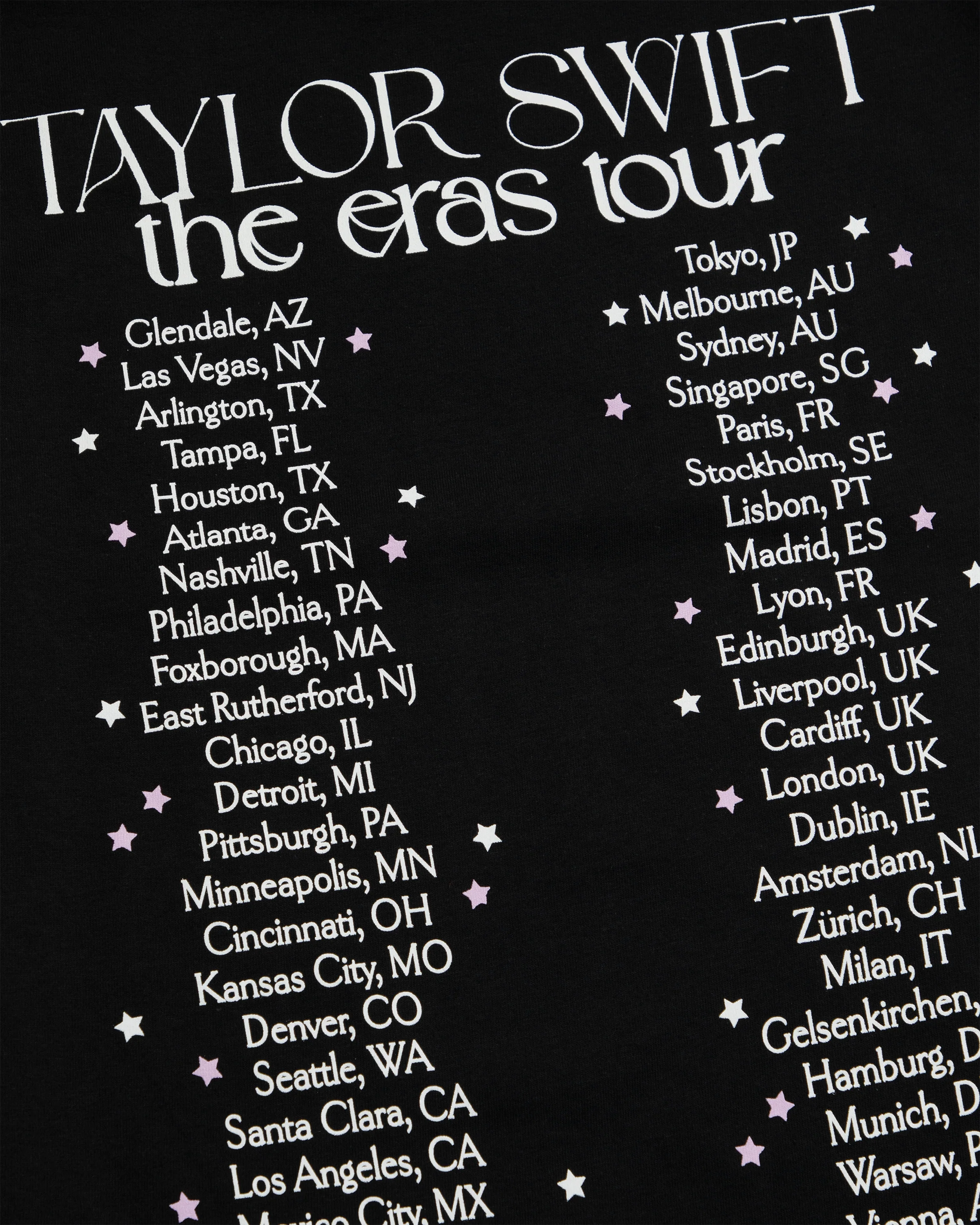 Taylor Swift | The Eras Tour Live Photo Stars T-Shirt - Image 4