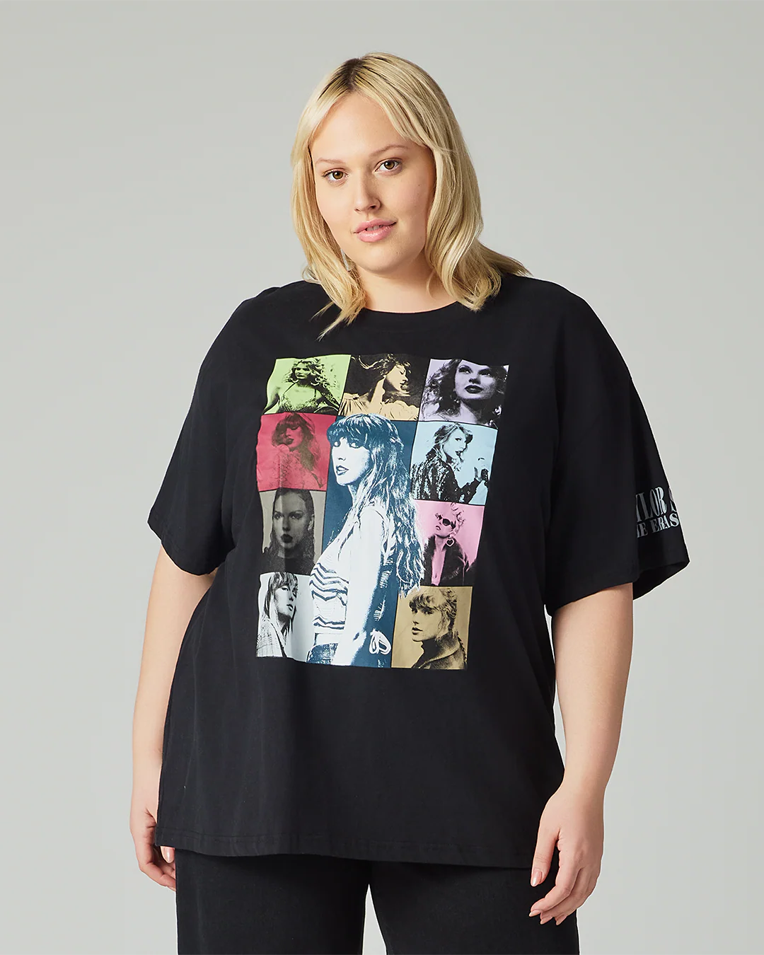 Taylor Swift | The Eras Tour Through LA Black T-Shirt - Image 4