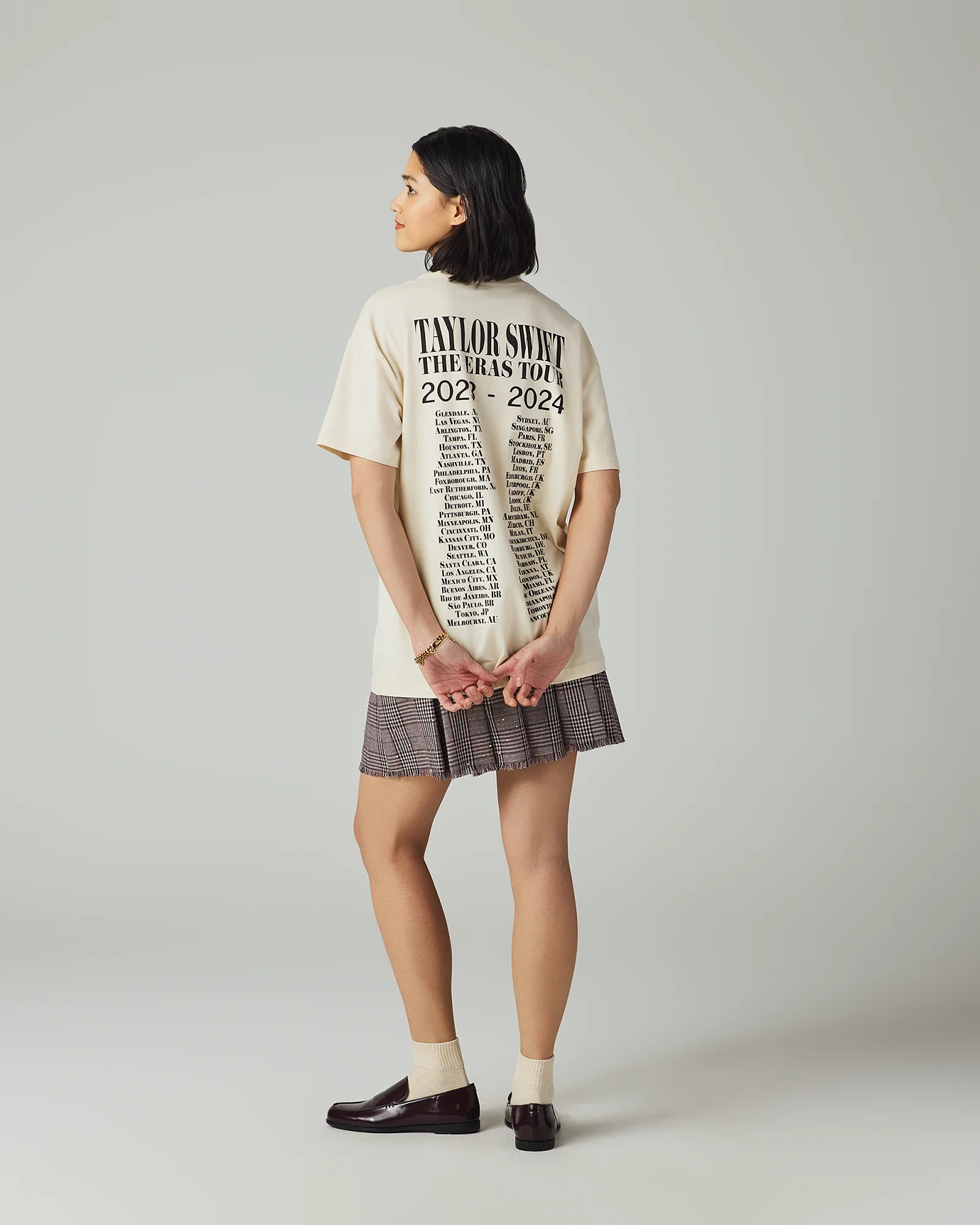 Taylor Swift | The Eras Tour Through Vancouver Beige T-Shirt - Image 8