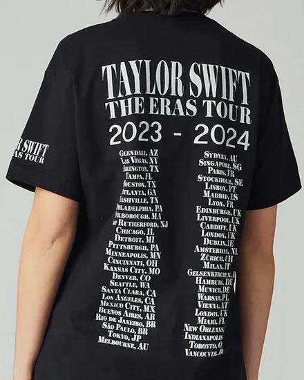Taylor Swift | The Eras Tour Through Vancouver I Black T-Shirt - Image 4