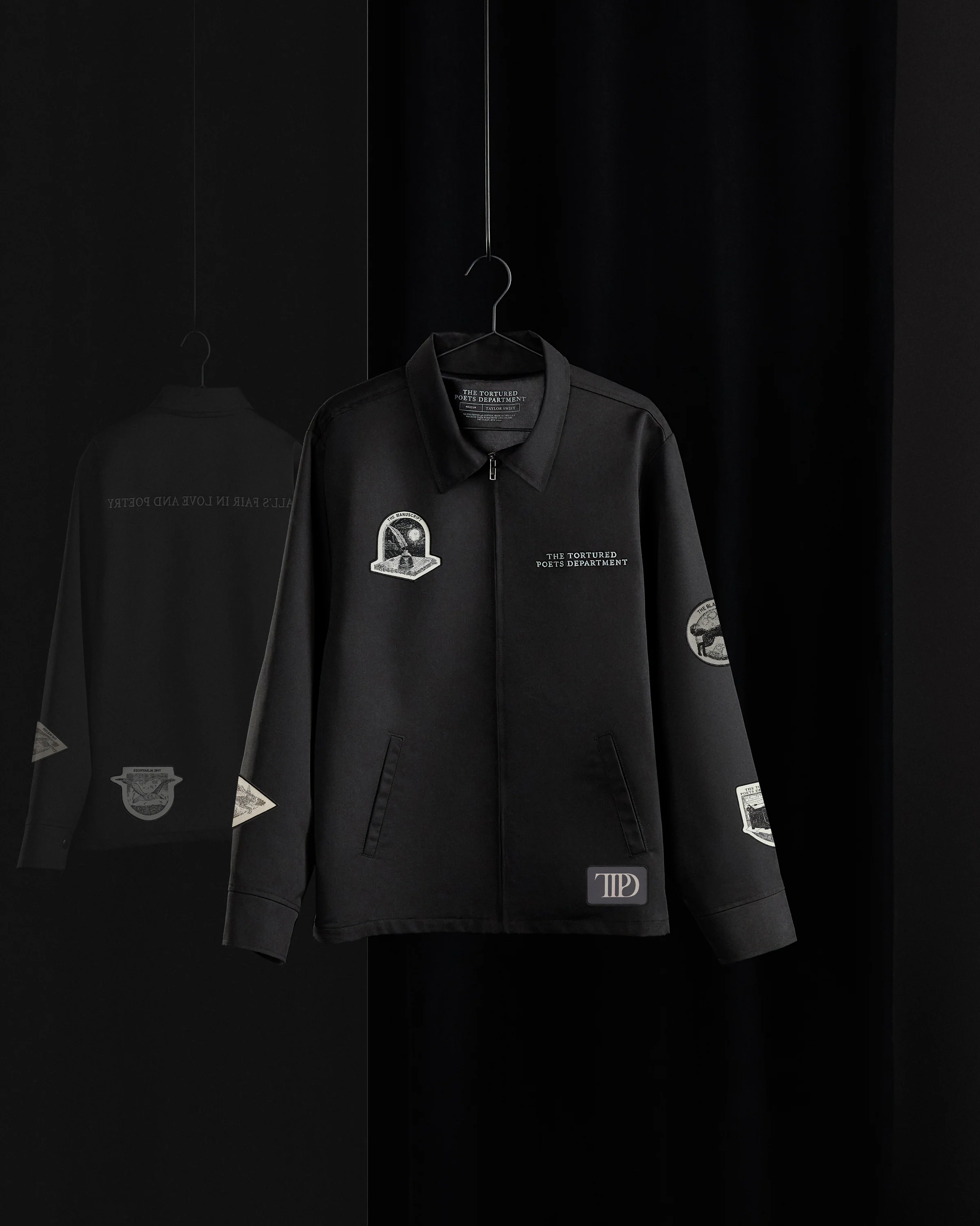 The Tortured Poets Department Black Jacket & 2 Patch Set Bundle - Image 6