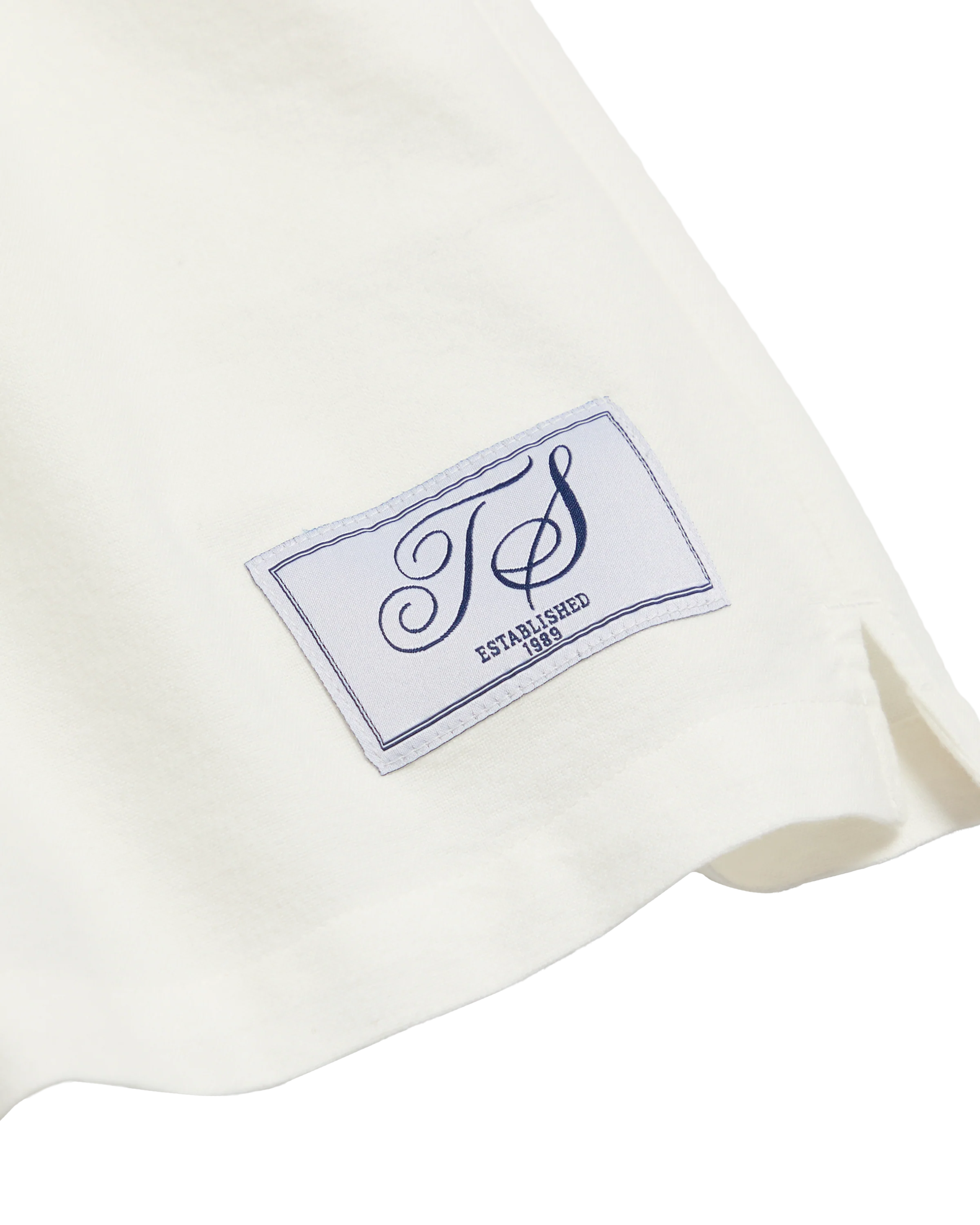 TS Crest White Oxford Shorts - Image 2